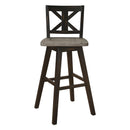  Homelegance Amsonia 5602-29BK Swivel Pub Height Chair IMAGE 4