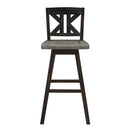  Homelegance Amsonia 5602-29BKS1 Swivel Pub Height Chair IMAGE 1