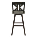  Homelegance Amsonia 5602-29BKS1 Swivel Pub Height Chair IMAGE 3