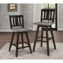  Homelegance Amsonia 5602-29BKS2 Swivel Pub Height Chair IMAGE 5