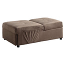  Homelegance Garrell 4615-F2 Lift Top Storage Bench with Pull-out Bed IMAGE 2