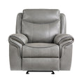  Manufacturer Color_Grey -- Aram 8206GRY-1 Glider Reclining Chair IMAGE 1