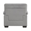  Manufacturer Color_Grey -- Homelegance Keighly Stationary Fabric Chair IMAGE 4