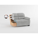  Manufacturer Color_Dark grey -- Homelegance Holleman Stationary Fabric Loveseat IMAGE 7