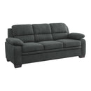  Manufacturer Color_Dark grey -- Homelegance Holleman Stationary Fabric Sofa IMAGE 2
