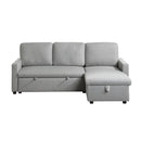  Homelegance Brandolyn 9359GRY*SC 2 pc Reversible Sectional with Pull-out Bed and Hidden Storage IMAGE 1