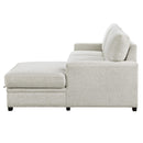  Manufacturer Color_Beige -- Morelia 9468BE*2RC2L 2 pc Sectional with Pull-out Bed and Right Chaise with Hidden Storage IMAGE 4