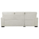 Manufacturer Color_Beige -- Morelia 9468BE*2LC2R 2 pc Sectional with Pull-out Bed and Left Chaise with Hidden Storage IMAGE 5