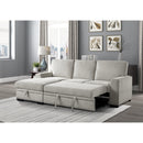  Manufacturer Color_Beige -- Morelia 9468BE*2LC2R 2 pc Sectional with Pull-out Bed and Left Chaise with Hidden Storage IMAGE 8