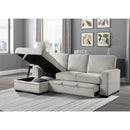  Manufacturer Color_Beige -- Morelia 9468BE*2LC2R 2 pc Sectional with Pull-out Bed and Left Chaise with Hidden Storage IMAGE 9