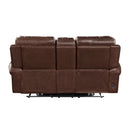  Homelegance Granville 9488BR-2PW Power Double Reclining Love Seat with Center Console IMAGE 3