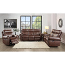  Homelegance Granville 9488BR-2PW Power Double Reclining Love Seat with Center Console IMAGE 7