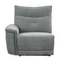 Homelegance Tesoro 9509DG-2CNPWH* Power Double Reclining Love Seat with Center Console, Power Headrests and USB Ports IMAGE 4