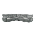 Manufacturer Color_Dark grey -- Tesoro 9509DG*6LRRR 6 pc Modular Reclining Sectional IMAGE 1