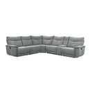  Manufacturer Color_Dark grey -- Tesoro 9509DG*6LRRR 6 pc Modular Reclining Sectional IMAGE 1