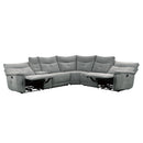  Manufacturer Color_Dark grey -- Tesoro 9509DG*6LRRR 6 pc Modular Reclining Sectional IMAGE 3