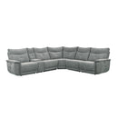  Manufacturer Color_Dark grey -- Homelegance Tesoro Power Reclining Fabric 6 pc Sectional IMAGE 2