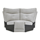  Manufacturer Color_Mist grey -- Tesoro 9509MGY*6LRRRPWH 6 pc Modular Power Reclining Sectional with Power Headrests and USB Ports IMAGE 10