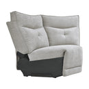  Manufacturer Color_Mist grey -- Tesoro 9509MGY*6LRRRPWH 6 pc Modular Power Reclining Sectional with Power Headrests and USB Ports IMAGE 11