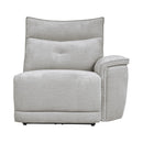  Manufacturer Color_Mist grey -- Tesoro 9509MGY*6LRRRPWH 6 pc Modular Power Reclining Sectional with Power Headrests and USB Ports IMAGE 12