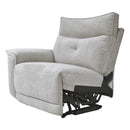  Manufacturer Color_Mist grey -- Tesoro 9509MGY*6LRRRPWH 6 pc Modular Power Reclining Sectional with Power Headrests and USB Ports IMAGE 3