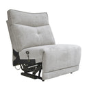  Manufacturer Color_Mist grey -- Tesoro 9509MGY*6LRRRPWH 6 pc Modular Power Reclining Sectional with Power Headrests and USB Ports IMAGE 6