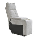 Manufacturer Color_Mist grey -- Tesoro 9509MGY*6LRRRPWH 6 pc Modular Power Reclining Sectional with Power Headrests and USB Ports IMAGE 9