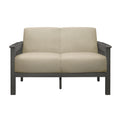  Manufacturer Color_Light brown -- Homelegance Lewiston Stationary Fabric Loveseat IMAGE 1