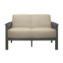  Manufacturer Color_Light brown -- Homelegance Lewiston Stationary Fabric Loveseat IMAGE 1