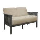  Manufacturer Color_Light brown -- Homelegance Lewiston Stationary Fabric Loveseat IMAGE 2