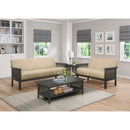  Manufacturer Color_Light brown -- Homelegance Lewiston Stationary Fabric Loveseat IMAGE 4