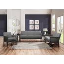  Manufacturer Color_Grey -- Lewiston 1104GY-2 Love Seat IMAGE 5