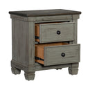  Color_Grey -- Weaver 1626GY-4 Night Stand IMAGE 5