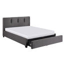  Color_Graphite Size_Queen -- Aitana 1632GH-1DW* Queen Platform Bed with Storage Footboard IMAGE 1