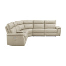  Manufacturer Color_Taupe -- Homelegance Maroni Power Reclining Leather Match 6 pc Sectional IMAGE 2