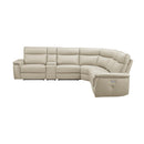 Manufacturer Color_Taupe -- Homelegance Maroni Power Reclining Leather Match 6 pc Sectional IMAGE 3