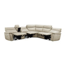  Manufacturer Color_Taupe -- Homelegance Maroni Power Reclining Leather Match 6 pc Sectional IMAGE 4