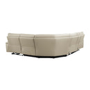  Manufacturer Color_Taupe -- Homelegance Maroni Power Reclining Leather Match 6 pc Sectional IMAGE 5