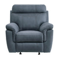  Manufacturer Color_Blue -- Homelegance Clifton Glider Fabric Recliner IMAGE 1