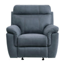  Manufacturer Color_Blue -- Homelegance Clifton Glider Fabric Recliner IMAGE 1