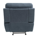  Manufacturer Color_Blue -- Homelegance Clifton Glider Fabric Recliner IMAGE 4