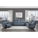  Manufacturer Color_Blue -- Homelegance Clifton Glider Fabric Recliner IMAGE 6
