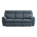  Manufacturer Color_Blue -- Homelegance Clifton Reclining Fabric Sofa IMAGE 1