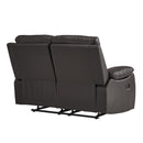  Homelegance Dawson 9368BRW-2 Double Reclining Love Seat IMAGE 3