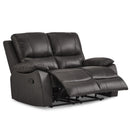  Homelegance Dawson 9368BRW-2 Double Reclining Love Seat IMAGE 4