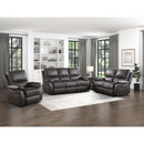  Homelegance Dawson 9368BRW-2 Double Reclining Love Seat IMAGE 6