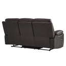  Homelegance Dawson 9368BRW-3 Double Reclining Sofa IMAGE 3