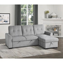  Homelegance Carolina 9402GRY*SC 2 pc Reversible Sectional with Pull-out Bed and Hidden Storage IMAGE 13