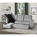  Homelegance Carolina 9402GRY*SC 2 pc Reversible Sectional with Pull-out Bed and Hidden Storage IMAGE 18