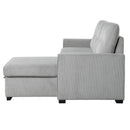  Homelegance Carolina 9402GRY*SC 2 pc Reversible Sectional with Pull-out Bed and Hidden Storage IMAGE 4